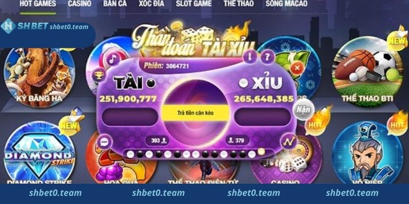 Chơi Game Tài xỉu Shbet đổi thưởng tiền thật online