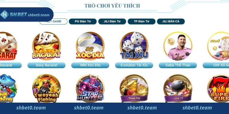 Khám phá những tựa game casino online Shbet